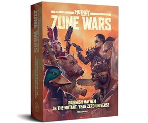 Free League: Mutant Year Zero : Zone Wars - Ensemble de Base - Jeu de Guerre Miniatures en boîte, escarmouche Mayhem, Tout Le nécessaire : Livre de RPG, Tapis, dés et Plus Encore