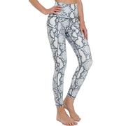 Free Leaper Legging de Yoga Imprimés Python pour Femme Longueur 7/8 Pantalon de Fitness avec Poches (Imprimé Serpent, XL)