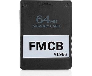 Free McBoot PS2 Memory Card: 64MB v1.966 Carte mémoire PS2 pour PlayStation 2, Plug and Play, Vous Aide à démarrer des Jeux sur Votre Disque Dur ou Disque USB