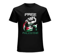 Free Palestine Gaza Freedom Protest End Israeli Occupation Men's Black T-Shirt Unisex Tee Shirt M