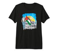 Free Palestine Save Gaza T-Shirt Haut de Gamme