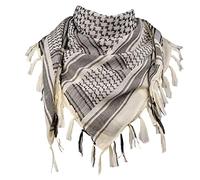 FREE SOLDIER 100% Coton Shemagh Militaire Keffieh Tactique Desert Keffieh Shemagh Foulard pour Homme et Femme(Beige)