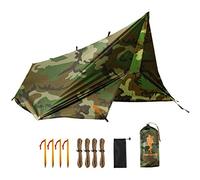 Free Soldier Auvent imperméable Portable Multifonctionnel pour Camping, Voyage, randonnée, abri de Pluie (Camouflage)