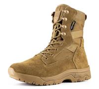 FREE SOLDIER Bottes tactiques pour hommes, 8 pouces, bottes de combat légères, durables, en cuir suédé, bottes de travail militaires, bottes de désert