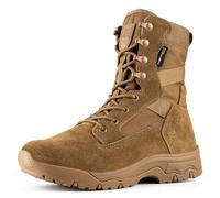 FREE SOLDIER Bottes tactiques pour hommes, 8 pouces, bottes de combat légères, durables, en cuir suédé, bottes de travail militaires, bottes de désert