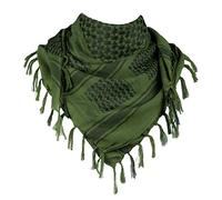 FREE SOLDIER Foulard 100% Coton écharpe Militaire Shemagh Tactique désert Keffiyeh avec Tassel 43 x 43 Pouces,Vert