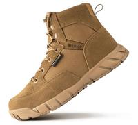 FREE SOLDIER Homme Bottes ultraléger Tactique Militaire Bottes de Travail 6 inch High-Tops à Lacets Respirant Désert Bottes