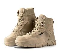 FREE SOLDIER Homme Bottes ultraléger Tactique Militaire Bottes de Travail 6 inch High-Tops à Lacets Respirant Désert Bottes
