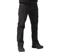 FREE SOLDIER Pantalon Ski Homme Pantalon de Randonnée Chaud d'hiver Pantalon de Chasse Imperméable Pantalon d'extérieur en Softshell Doublé de Molleton (Noir,52 Taille Tall)