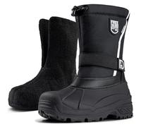 FREE SOLDIER Raquettes de neige isolées et imperméables pour homme - Antidérapantes - Avec doublure amovible, Noir, 43 EU