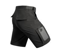 FREE SOLDIER Short de randonnée cargo avec ceinture pour homme