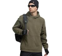 FREE SOLDIER Vestes Polaires Hommes Sweat à Capuche Sweatshirt Hommes avec 1/4 Fermeture éclair,Coupe-Vent Veste Tactique de l'armée en Plein air (Vert,3XL)