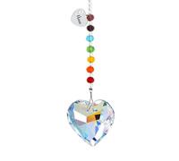 free-space Rainbow Bridge Pets Attrape-lumière en Cristal personnalisé pour Chat/Chien, Souvenir de Perte d'animal de Compagnie, Cadeau de sympathie (Heart)