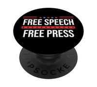 Free Speech Free Press Protect Freedom of Speech Resistance PopSockets PopGrip Adhésif
