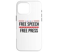 Free Speech Free Press Protest Freedom of Speech Resistance Coque pour iPhone 16 Pro Max