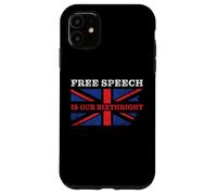Free Speech is Our Birthright - Anti-Woke Conservative Quote Coque pour iPhone 11