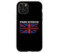 Free Speech is Our Birthright - Anti-Woke Conservative Quote Coque pour iPhone 11 Pro
