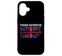 Free Speech is Our Birthright - Anti-Woke Conservative Quote Coque pour iPhone 16