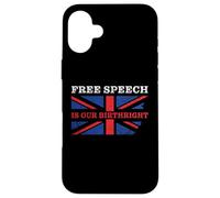 Free Speech is Our Birthright - Anti-Woke Conservative Quote Coque pour iPhone 16 Plus