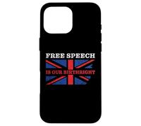 Free Speech is Our Birthright - Anti-Woke Conservative Quote Coque pour iPhone 16 Pro Max