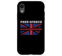 Free Speech is Our Birthright - Anti-Woke Conservative Quote Coque pour iPhone XR
