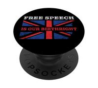 Free Speech is Our Birthright - Anti-Woke Conservative Quote PopSockets PopGrip Adhésif