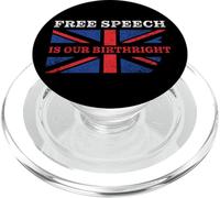 Free Speech is Our Birthright - Anti-Woke Conservative Quote PopSockets PopGrip pour MagSafe