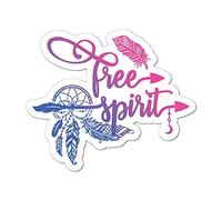 Free Spirit Car Sticker Decal Hippie Inspirational Boho Spiritual Dream Catcher