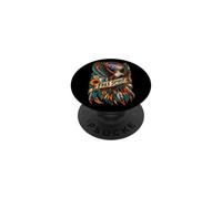 Free Spirit Pygargue à tête Blanche Montagne Nature Sauvage PopSockets PopGrip Adhésif