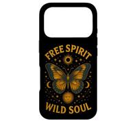 Free Spirit Wild Soul Papillon Étoiles Lune Céleste Coque pour iPhone 17 Pro