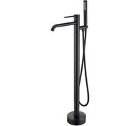 Free Standing Bath Taps, Floor Type Single Handle Freestanding Bath Tap Can Be Rotated 360°,Black