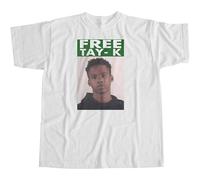 Free Tay- K Mugshot T Shirt Luv Life Tee Hip Hop Rap New Swag Arrest White S