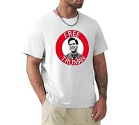 Free Truman The Truman Show Film 90 Jim Carrey Unisex Crew Neck Cotton Tee Men's Short-Sleeve T-Shirts White S