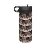 Free Whitetail Cerf Impression Camping Randonnée Hydratation Cantines Anti-fuite Isolation sous vide Acier inoxydable 532 ml