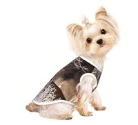 Free Whitetail - Chemises pour chiens de petite taille avec imprimé cerf - T-shirt extensible léger sans manches rayé