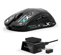 Free wolf X AJAZZ AJ159 V2 Souris Gaming sans Fil 54g - Capteur PAW3395 32000 DPI, Triple Mode 2.4G/Bluetooth/Filaire, 1000 Hz, Batterie Hot-Swap, 54g Ultra Légère (Blanc-B)