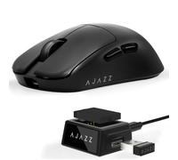 Free wolf X AJAZZ AJ159 V2 Souris Gaming sans Fil 54g - Capteur PAW3395 32000 DPI, Triple Mode 2.4G/Bluetooth/Filaire, 1000 Hz, Batterie Hot-Swap, 54g Ultra Légère (Noir)