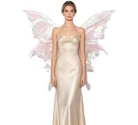 Freebily Ailes D'Elfe Papillon Costume D'Ailes Fée Transparentes De Tenue Rose Taille unique