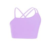 Freebily Enfant Fille Brassière Soutien Gorge Sport Fitness Ados Débardeur Haut Gymnastique Danse Yoga Musculation Haut de Bain Sportswear Dancewear 5-14 Ans Z-Violet 11-12 Ans