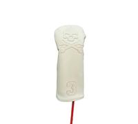 Freebily Étui Protecteur Tête De Golf Résistant À l'eau Décor Motif Ossature Style Broderie Blanc 3 Taille Unique