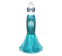 Freebily Femme Déguisement Sirène Princesse Bra Top Avec Jupe Queue de Sirène Cosplay Costume Halloween Carnaval à Thème Type J XL