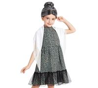 Freebily Fille Tenue Cosplay Pour Filles Tenue Pour Le Ème Jour D'École Ensemble Déguisement Grand Mère En Pièces Robe Grand Mère Costumes Bleu 7-8 ans