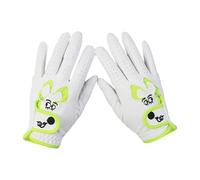 Freebily Gants de Golf pour Jeunes en PU Luxueux, Confortables, Respirants et Non Enervants par la Chaleur, Motifs Cartoonesques, Adaptés aux Deux Mains Vert Fluorescent 6-8 Ans