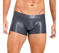 Freebily Homme Boxer Short Brillant Fitness Jogging Gym Sport Caleçon Short de Bain Respirent Musculation sous-vêtement Pyjama W Briefs Gris XXL