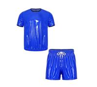 Freebily Homme Ensemble Imperméable Piece Outfit Haut Et Bas Sweat Suit Bleu royal XXL
