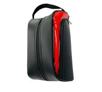 Freebily Sac à Chaussures de Golf Anti-Poussière - Matériau PU Grain de Litchi, Résistant à l'usure, 3 Couleurs à Choisir, Pochette Intérieure Rouge Taille Unique