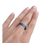 freebily Unisex Enfant Adulte Anneau Bague d'humeur Annulaire Sentiment Émotion Change Couleur Tours de Magie Magique Magnetique Diamètre 16-20 mm Multicolore 18 mm