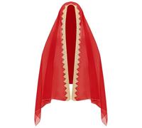 Freebily Voile en Soie Danse du Ventre Femme Accessoires Châle Écharpe Danse Orientale Belly Dance Stage Performance Rouge Taille unique