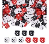 FREEBLOSS 180 pièce de Perles Rouges en Acrylique de 10mm pour la Fabrication de Bijoux 3 couleurs Perles Créatives en Vrac pour Bracelets Colliers Bricolage Artisanat