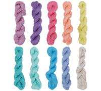 FREEBLOSS 3 écheveaux de fil Sashiko de 300 m - 100% coton - Pour matelassage et broderie - Fil Sashiko épais pour couture à la main - Fils Sashiko épais pour fournitures de broderie japonaises